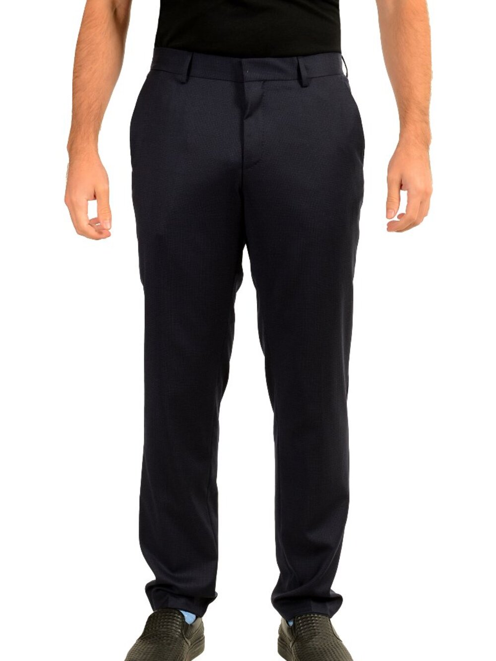 Hugo Boss "H-Huge-232" Slim Fit Wool Plaid Dress Pants US 32R IT 48R